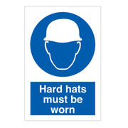 Hard Hats Must Be Worn Sign